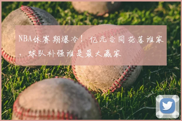 NBA休赛期爆冷！亿元合同花落谁家，球队补强谁是最大赢家